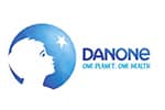 Danone logo cliente della ditta cahra specializzata in interim management