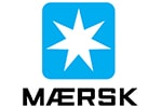 Maersk logo client of cahra specializing in interim management